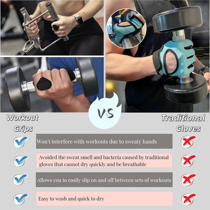 Ultimate Anti-Slip Workout Grips for Enhanced Performance - Ergonomic Silicone Gym Gloves for Men and Women - Perfect for Weightlifting and Fitness Training