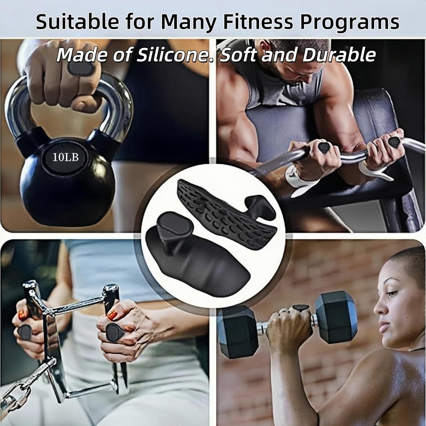 Ultimate Anti-Slip Workout Grips for Enhanced Performance - Ergonomic Silicone Gym Gloves for Men and Women - Perfect for Weightlifting and Fitness Training