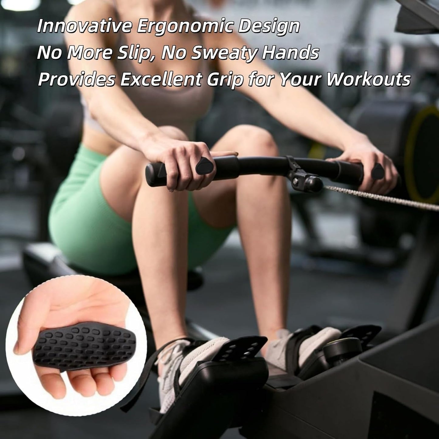 Ultimate Anti-Slip Workout Grips for Enhanced Performance - Ergonomic Silicone Gym Gloves for Men and Women - Perfect for Weightlifting and Fitness Training