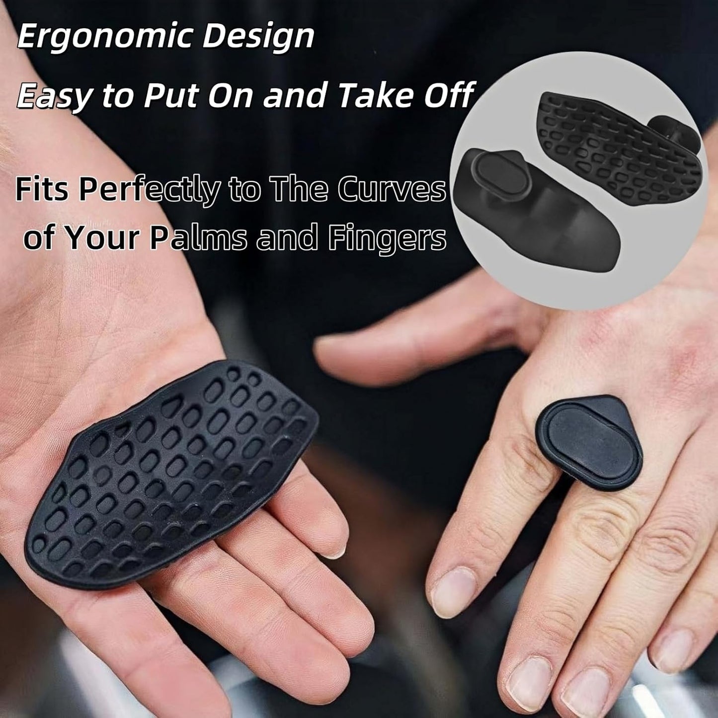 Ultimate Anti-Slip Workout Grips for Enhanced Performance - Ergonomic Silicone Gym Gloves for Men and Women - Perfect for Weightlifting and Fitness Training