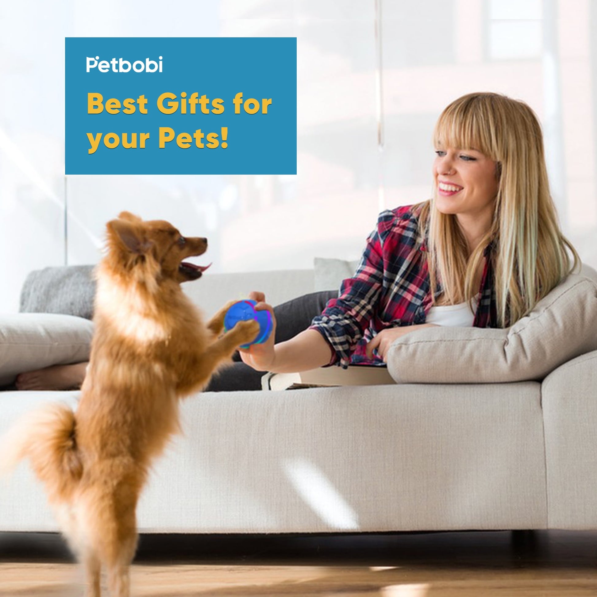 Exciting Interactive Dog Ball Toy - Rechargeable with Flashing LED Lights for Endless Fun!