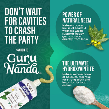 Revitalize Your Smile with Hydroxyapatite Toothpaste - Whitening Formula with Neem & Xylitol, SLS & Fluoride Free, Includes Tongue Scraper & Squeezer - Fresh Cocomint Jasmine Flavor, 4.2 Oz
