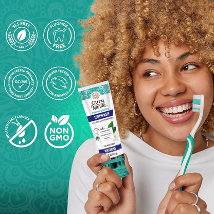 Revitalize Your Smile with Hydroxyapatite Toothpaste - Whitening Formula with Neem & Xylitol, SLS & Fluoride Free, Includes Tongue Scraper & Squeezer - Fresh Cocomint Jasmine Flavor, 4.2 Oz