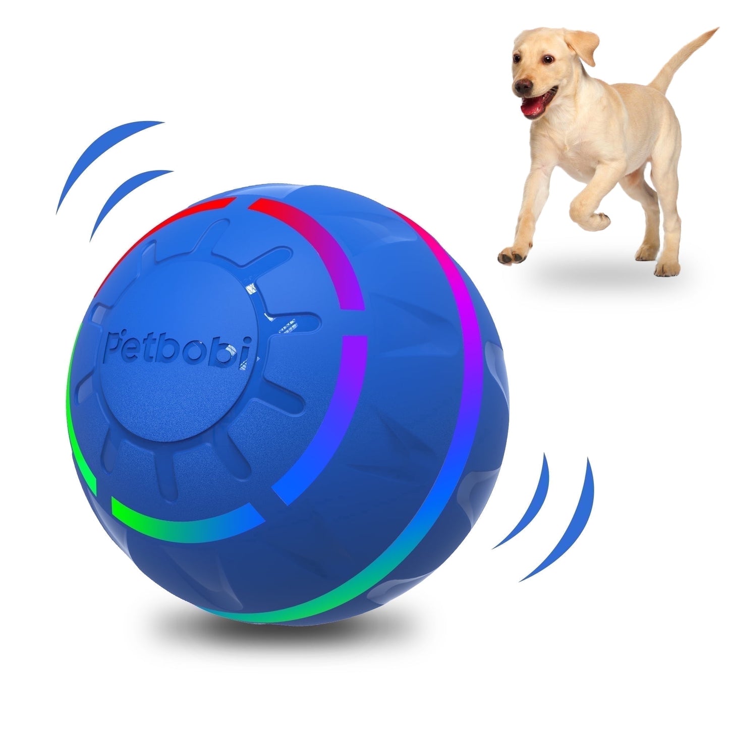 Exciting Interactive Dog Ball Toy - Rechargeable with Flashing LED Lights for Endless Fun!