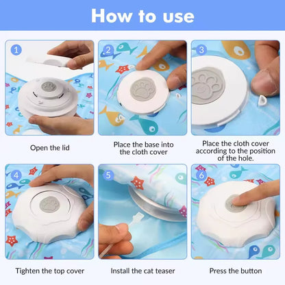 Engaging Hide and Seek Cat Toy with Bird Call Action - 3 Interactive Modes for Endless Fun!