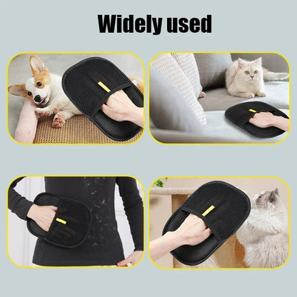 Revolutionary Pet Hair Cleaning Gloves - Double-Sided Grooming Tool for Effortless Cat & Dog Hair Removal on Sofas, Carpets & More (Available in 1-4 Pcs)