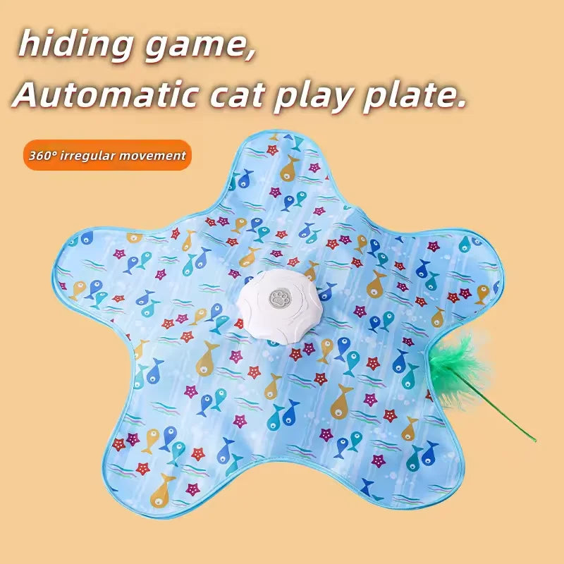 Engaging Hide and Seek Cat Toy with Bird Call Action - 3 Interactive Modes for Endless Fun!