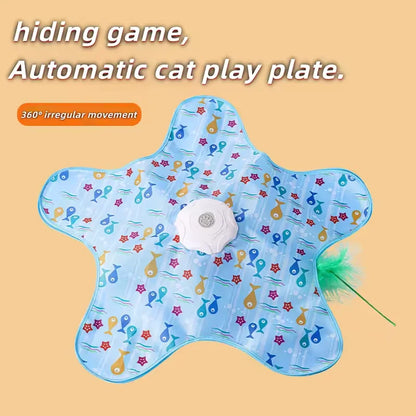 Engaging Hide and Seek Cat Toy with Bird Call Action - 3 Interactive Modes for Endless Fun!