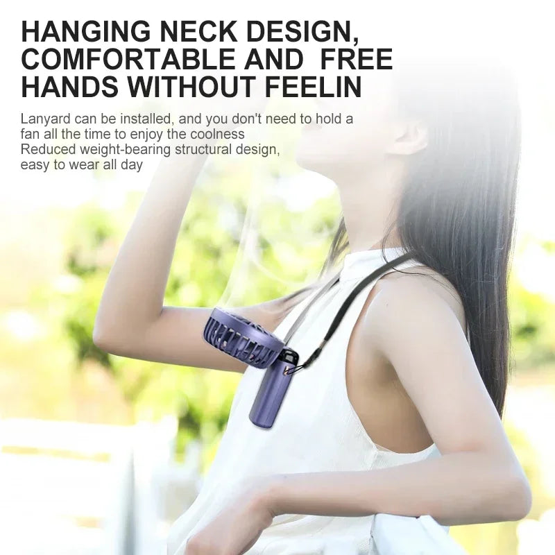 Stay Cool Anywhere: Versatile 5-Speed Portable Handheld Mini Fan with Phone Stand and LED Display