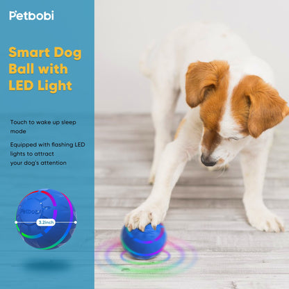 Exciting Interactive Dog Ball Toy - Rechargeable with Flashing LED Lights for Endless Fun!